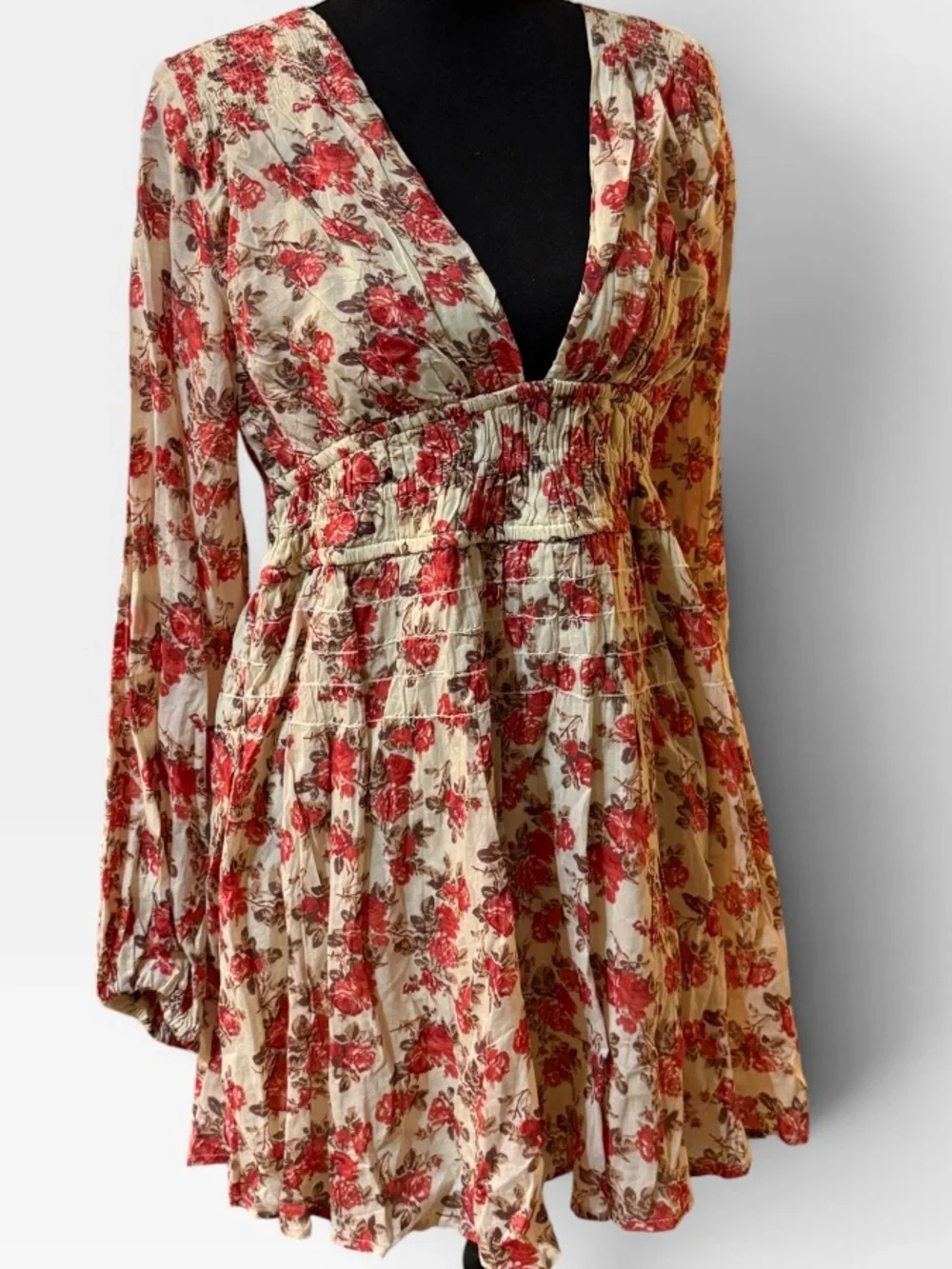 Free People Keep You Mine Printed Mini Dress Size XS